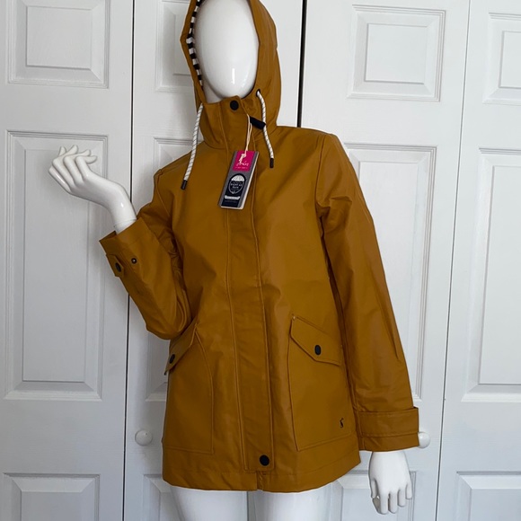 Joules Jackets & Coats Nwt Joules Mustard Sailaway Short Rain Coat
